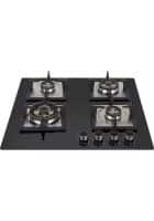 Kutchina Glass 4 Burners Hobs Black (HB 4B ECO BRS 60)