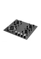 KAFF Auto Ignition 8mm Built in Hob with 4 Tornado Style Burners Black CRH