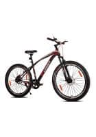 Leader Cycles Brawny 27.5T Single Speed MTB cycle with Dual Disc Brake and Front Suspension (Black)