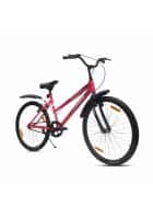 Leader Cycles Urban Girl 26T City Bike Single Speed for Girls/Ladies Mountain Cycle (Fluro Pink and Black)