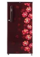 LG 185 L 1 Star Direct Cool Single Door Refrigerator Scarlet Jasmine (GL-B199OSTB)