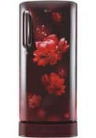 LG 185 L 5 Star Direct Cool Single Door Refrigerator Scarlet Charm (GL-D201ASCU)