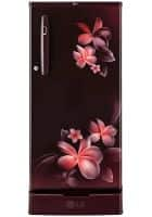 LG 190 L 2 Star Direct Cool Single Door Refrigerator Scarlet Plumeria (GL-D199OSPC)