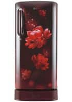 LG 190 L 3 Star Direct Cool Single Door Refrigerator Scarlet Charm (GL-D201ASCD)