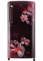 LG 190 L 4 Star Direct Cool Single Door Refrigerator Scarlet Plumeria (GL-B201ABPZ)