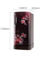 LG 190 L 4 Star Direct Cool Single Door Refrigerator Scarlet Plumeria (GL-D201ASPY)