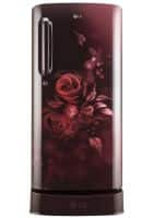 LG 190 L Direct cool 3 Star Direct cool Single Door Refrigerator Scarlet Euphoria (GL-D201ASBD)