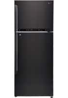 LG 475 L 4 Star Frost Free Double Door Refrigerator Black Steel (GL-T502FBLN)