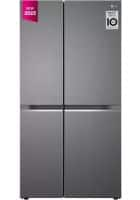 LG 655 L Frost Free Double Door Refrigerator Dazzle Steel (LG REF GL-B257HDSY.DDSZEBN)