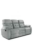 Little Nap Avion Three Seater Manual Recliner for Living Room and Bedroom (Grey)