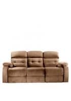 Little Nap Avion Three Seater Motorzied Recliner for Living Room (Brown)