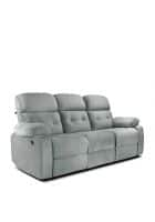 Little Nap Avion Three Seater Motorzied Recliner for Living Room (Grey)