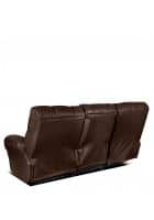 Little Nap Casa Three Seater Manual Recliner for Living Room (Brown)