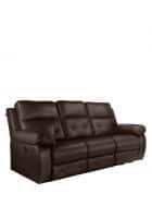 Little Nap Versatil Three Seater Motorized Recliner for Living Room (Brown)