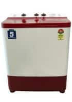 Lloyd 7 kg Semi Automatic Top Load Washing Machine White Maroon (GLWS755ELDDM)