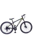 Lumala Wild Beast Mountain Bike Wheel Size 26T Dual Disc Brake Multi Speed Black (Green-Yellow)