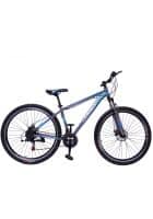 Lumala Wild Beast Mountain Bike Wheel Size 26T Dual Disc Brake Multi Speed Silver (Blue)