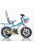 Leader Cycles Buddy 14T Kids Cycle For 2 to 5 Years (Sea Green and Light Pink)