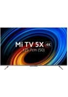 Mi 125.7 cm (50 Inch) (4K) Ultra HD LED Smart TV Black (5X 50)