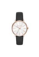 Michael Kors Womens Pyper White Dial Leather Analogue Watch MK2834