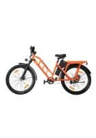 Motovolt HUM (Long-Range) Standard 65 Km Without GPS Electric Bicycle (Orange)