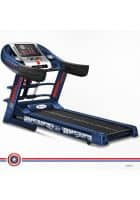 PowerMax Fitness X Marvel: MTM-1000 Captain America Edition-Blue (4HP Peak) Semi-Auto Lubrication Multifunction Treadmill, Max.Speed 14.8 Km/ph, Max User Weight 105 Kg.