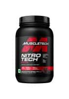 MUSCLETECH Nitro-Tech Ripped Whey Protein Powder Chocolate Fudge Brownie Flavour (Black)