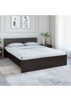 Nilkamal Arthur King Bed Without Storage (Walnut)