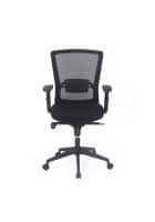 Nilkamal Aspire Mesh Upholstered Mid Back Office Chair with Tilt Mechanism (Black)