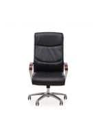 Nilkamal Boss Leatherette Upholstered High Back Office Chair with Anti-Shock Mechanism (Black)