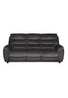 Nilkamal Chris 3 Seater Sofa (Black, Grey)