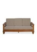 Nilkamal Elena Engineered Wood 3 Seater Sofa (New Wenge)