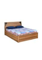 Nilkamal Fremont Engineered Wood Queen Box Bed (Walnut/ Wenge)