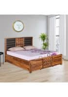 Nilkamal Hulk Queen Bed With Hydraulic Storage (Walnut)