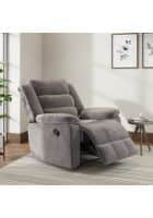 Nilkamal Sierra Fabric Manual Swivel 1 Seater Recliner (Brown)