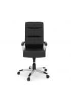 Nilkamal Veneto PU Upholstered High Back Office Chair with Tilt Mechanism (Black)