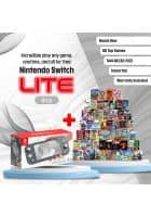 Nintendo Switch LitE 60+ Top Games, (HDH-001) Hand-Held Portable Gaming Console (Gray)