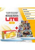 Nintendo Switch Lite 60+ Top Games, (HDH-001) Hand-Held Portable Gaming Console (Yellow)