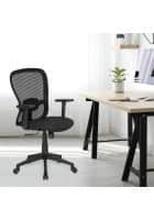 Nilkamal Alba Mid Back Office Chair (Black)