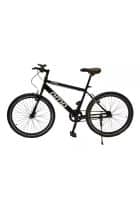 Omobikes 1.0 Light weight Hybrid 26T single speed frame size 18 inch Cycle (Black, 90% Assembled)