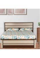 Pai Particle Board King Size Bed With Rectangular Shape (Pfbd007-6) Brown and Cream