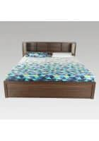 Pai Particle Board King Size Bed With Rectangular Shape (Pfbd35-6) Walnut