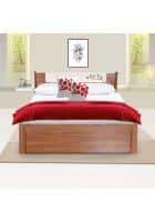 Pai Particle Board Queen Size Bed With Rectangular Shape (Pfbd621-5) Walnut