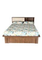 Pai Queen Size Bed With Headboard Storage and Rectangular Shape (Pfbd623-5) Walnut