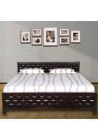 Pai Sheesham Wood King Size Bed With Rectangular Shape (Pfbd161-6 Ab) Walnut