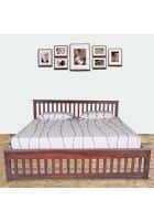 Pai Teak Wood King Size Bed With Rectangular Shape (Pfbd401-6) Brown