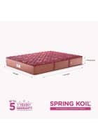 PEPS Springkoil Pillow Top Maroon 6 inch Double Bonnell Spring Mattress (L x W: 78 inch x 48 inch)