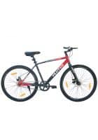 Plutus 700C Bike 26 Inch Wheel, Single Speed Shimano Gears For Unisex With Size 18 Inch (Red)