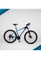 Plutus Atlantis Mountain Bike Wheel Size 27.5T Frame Size 17 inch Dual Disc Brake Geared 21 Speed (Blue-Black)