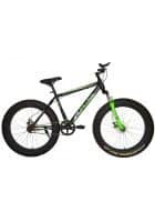 Plutus Bosco Mountain Bike Wheel Size 26T Frame Size 26 inch Dual Disc Brake Single Speed (Green)